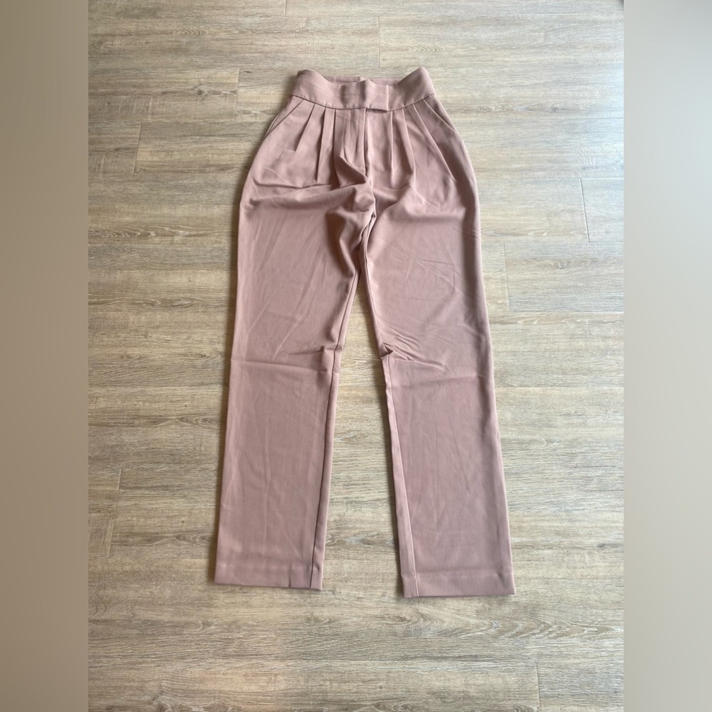 JLUXLABEL Mauve High-Waisted Trousers